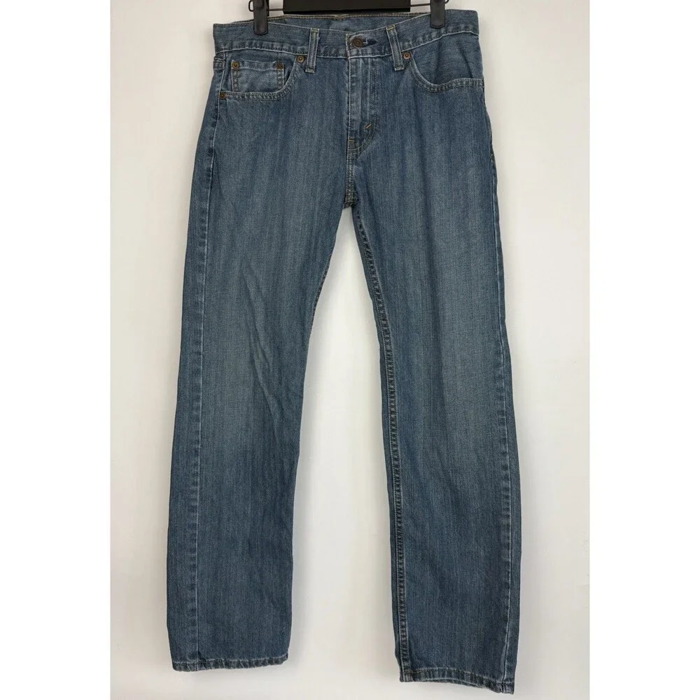 Levi's 559 Relaxed Straight Leg Jeans Men's 30x30 Medium Wash Indigo Denim